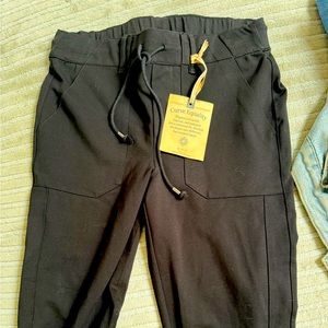 Democracy stretch waist black dress pants